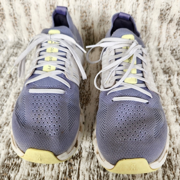 On Running "Cloudswift III 3" Sneakers Grey Gray Neon Yellow | Women's Size 9 - Picture 5 of 14